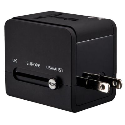 【lz】✲▧  Adaptador universal do carregador do poder branco preto 5V 2.1A 1A curso fundido 2 USB AU EUA Reino Unido UE tomada do conversor