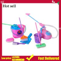 9PCS/Set House Cleaning Tool Pretend Play Toy Kit For Girls Dolls Accessories