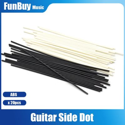 ‘【；】 20Pcs Guitar Side Dot Markers Rods Fretboard Position Marker Inlay Dots Guitar Fingerboard Position Marker Black/White 1.5Mm