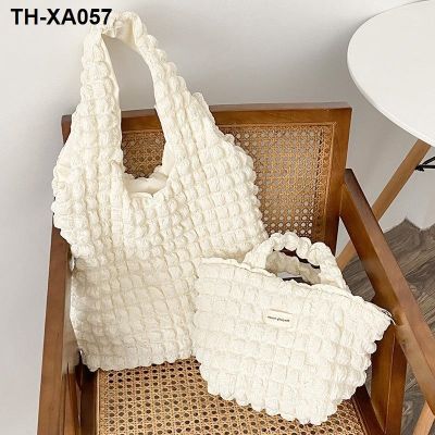 ♂☞✎ The language/Korea girl heart fold clouds one shoulder alar portable fresh bags large capacity tote