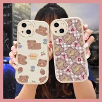 Raised camera protection texture Phone Case For iphone13 Mini cute simple advanced Cartoon heat dissipation personality