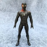 Marvel Black Spider Man 18cm Action Figure Anime Decoration Collection Figurine Mini Toy Model for Children Gift