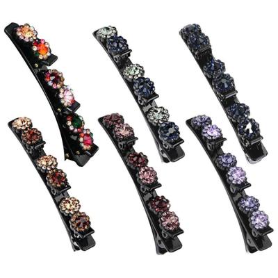 Duckbill Hair Clip Double Layer Hair Clips Fashion Twist Plait Hairpins 6pcs Double Bangs Hairstyle Hair Accessories Tools for Women Girls 6pcs physical