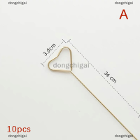 dongchigai 10pcs Art Card Holder Metal postcard CLIP ร้านดอกไม้พิเศษบัตรทองชุบดอกไม้สำหรับตกแต่งปาร์ตี้