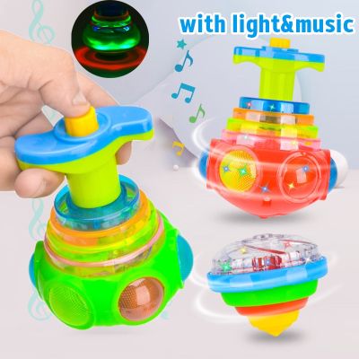 【Ewyn】COD ลูกข่าง LED ของเล่นหมุน แบบมีเสียงเพลง ลูกข่างมีไฟ ของเล่นลูกข่างหมุน หมุนเพลิน ลูกข่างมีไฟ