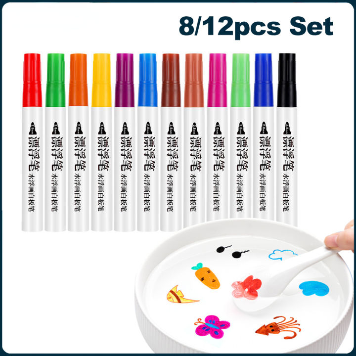 4/8/12pcs Magical Water Painting Pen Magic Doodle Drawing Pens For