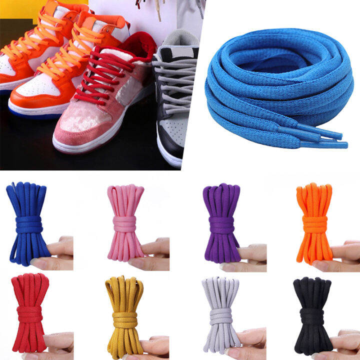 1pair Thick Oval Shoe Laces Half Round Athletic ShoeLaces for Sport