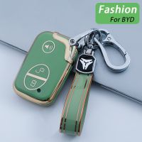 zfbgtr Fashion TPU Car Key Fob Cover Case Shell Holder Sticker for BYD S6 S7 G3 L3 M6 L6 E6 F0 F3 3button Smart Remote Key