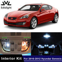 9Pcs Ice Blue White LED Lamp Car Bulbs Interior Package Kit for 2010-2012 Hyundai Genesis Map Dome Trunk Plate Light