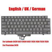 US UK GR Laptop Keyboard For DELL For Latitude 5420 5421 5430 5431 7420 7430 7520 7530 For Precision 3470 English United Kingdom Basic Keyboards