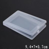 1 PC Portable Small Thin Plastic Transparent With Lid Collection Container Case Storage Box for Card bank card paper towel