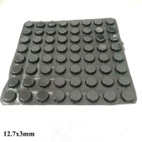 64Pcs 12.7*3Mm Self Adhesive Door Stopper Rubber Damper Buffer Cabinet Bumpers Silicone Furniture Pads Furniture Protective Pad Decorative Door Stops