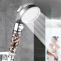 3-Function SPA Shower Head Hand-held Filter Spa Shower Nozzle Pressurized Filter Shower Head Bathroom Water Saving Spray Nozzle  by Hs2023