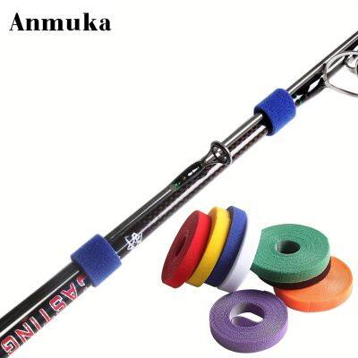 Anmuka DIY Velcro Tape Binding Rod Tape Management Tape Colorful Nylon Luya Binding Rod Tape Wire Tie Wire Adhesives Tape