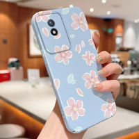 เคส Case4you สำหรับ Vivo Y02A Y02T Allinclusive กรณีโทรศัพท์ฟิล์มออกแบบดอกไม้เปลือกแข็งคลุมทั้งหมดเคสป้องกันทนแรงกระแทกกล้อง