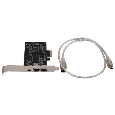 1394 Firewire Card,PCIe 3 Ports 1394A Firewire Expansion Card, PCI Express to External IEEE 1394 Adapter Controller