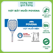 Vợt Muỗi POVENA PVN-MQ22 Sạc Điện Có Đèn Báo Hàng Cao Cấp Vợt Bắt Muỗi
