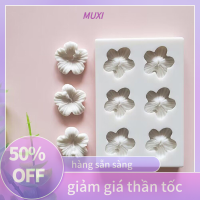 ?【HOT SALE】MUXI แม่พิมพ์ซิลิโคน1ชิ้น6 3D 5กลีบสำหรับตกแต่งเค้กงานฝีมือจากดินเหนียวโพลีเมอร์