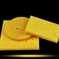 ☫ 5pcs High temperature resistant sponge cotton rectangular round square electric iron head soldering station cleaning sponge