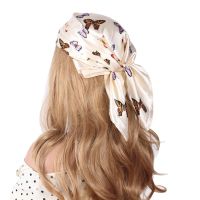 【CC】✗✸✠  New Small Silk Scarf 60cm Headband Hairbands Hair Hoop  Neck Handkerchief