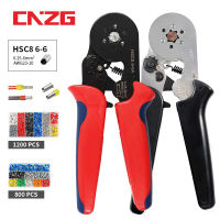 HSC8 Crimping Tools Pliers Ferramentas Wire Stripper Electrical Tubular Terminals Clamp Press Ferrule 6-4 6-6 Alicates Hand Tool