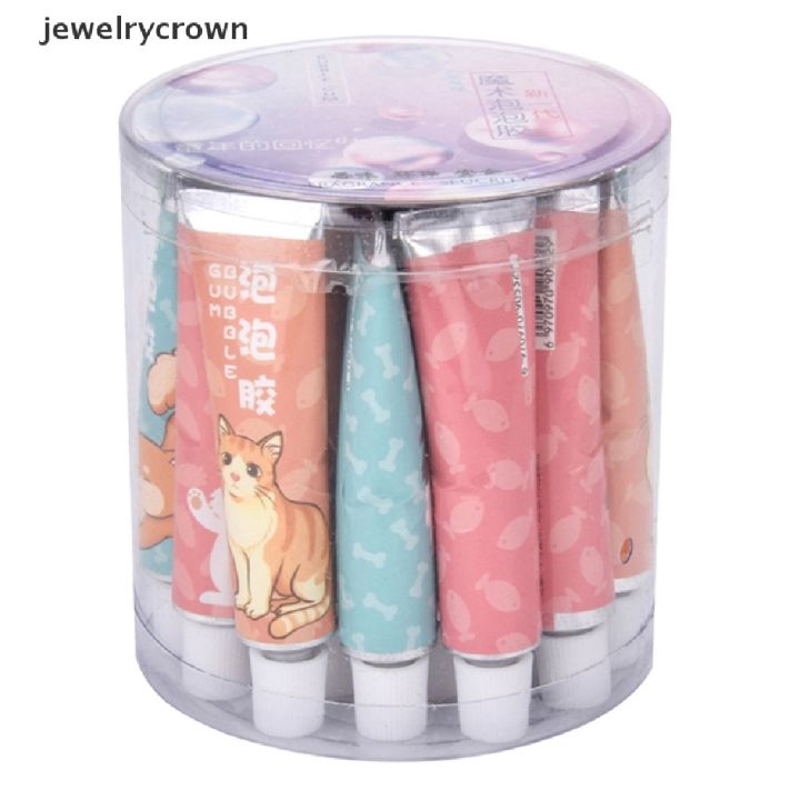 jewelrycrown-ลูกโป่งเป่าฟองอากาศ-หลากสี-ของเล่นสําหรับเด็ก-20-ชิ้น-ต่อกล่อง