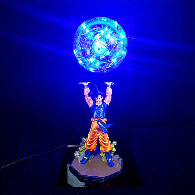 โคมไฟ Son Goku ตัวเลข Figurine DBZ Strength s DIY ตาราง LED Night Light ห้องนอนตกแต่ง Collection ของเล่น