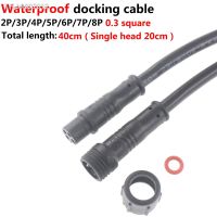 ✽ 5Pair Waterproof 2 3 4 5 6 7 8Pin Cable Wire Plug for LED Strips Male and Female Jack 22mm nut Connector 20CM OD 6mm