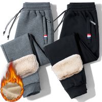 Winter Warm Fleece Pants High Quality Fashion Men Joggers Lambswool Thick Casual Thermal Sweatpants Male Trousers