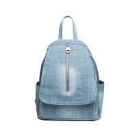 hot【cw】 Annmouler Luxury Daypack Large Capacity Denim Rucksack Student School