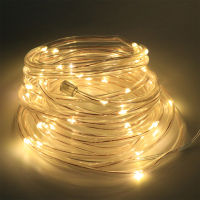 New Circular Tube Christmas Decorations for Home Outdoor Garland Halloween Solar String Lights Fairy Garden Wedding Decor Patio