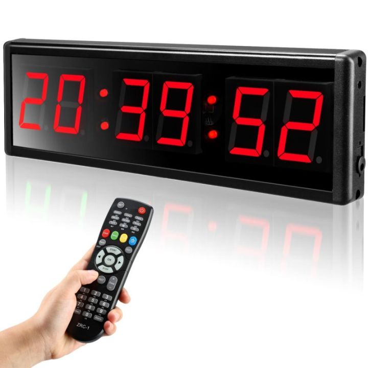 Seesii 23 Inch Led Gym Timer Interval Timer Countdown Wall Clock