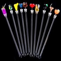 10pcs/set 23cm Wine Glass Bar Swizzle Mixing Sticks Cocktail Drink Stirring Sticks Mixer Muddler for Restaurant Bar Party Cafe