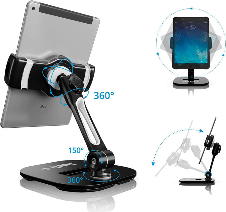 pwr-tablet-stands-and-holders-adjustable-tablet-cell-phone-holder-360-degree-swivel-angle-rotation-for-4-to-11-inches-tab-phone-ipad-samsung-galaxy-perfect-pos-kitchen-bedside-office-table-reception