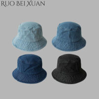 Ruo Bei Xuan กางเกงยีนส์ญี่ปุ่นหมวกชาวประมงเด็กหญิงหมวกคู่รัก