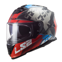 LS2 Helmets - Storm FF800 Sprinter Black Red Titanium หมวกกันน็อคเต็มใบ