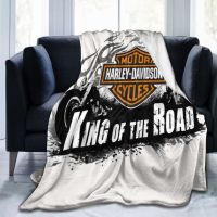 2023 in stock Harley Davidson Blanket Ultra Soft Throw Flannel Blanket Warm Printed Fashion Washable Blanket for Bed Couch Chair Living Room，Contact the seller to customize the pattern for free