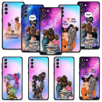 Super Mom Baby Girl Boy Shell For Samsung Galaxy S23 S22 S21 S20 FE Ultra S10 S9 S8 Plus Note 20Ultra 10Plus TPU Coque Case Electrical Safety