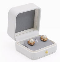 High End White Jewelry Box Earnail Box Diamond Ring Box Ring Box Gold Buckle Jewelry Box Jewelry Packing Box