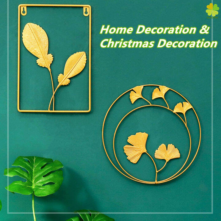 Creative Golden Round Wall Hanging Decoration, Nordic Light Luxury