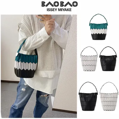 กระเป๋า baobao issey miyake handbag แท้ bucket bag บล็อคกระเป๋า กระเป๋าถือผู้หญิง กระเป๋าตะกร้าผัก กระเป๋าช้อปป