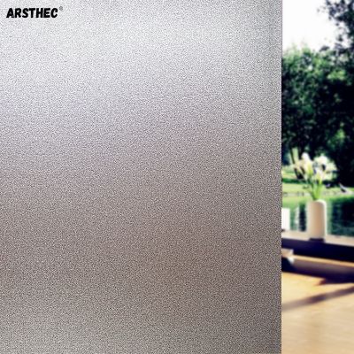 【LZ】 3D Matte White Fosco Adesivo De Vidro Decalque De Vidro Opaco Sem Cola Película Adesiva Da Janela Escritório Banheiro DIY Privacidade