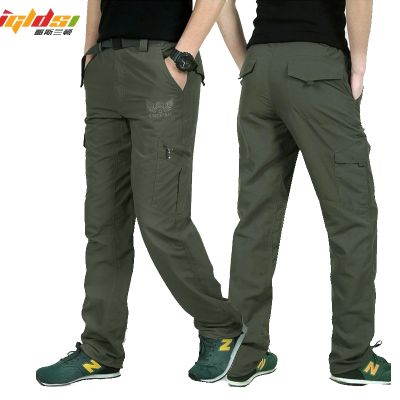 Mens Military Style Cargo Pants Men Summer Waterproof Breathable Male Trousers Joggers Army Pockets Casual Pants Plus Size 4XL