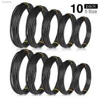 ✒♘✸ SHGO HOT-10 Rolls Bonsai Wires Anodized Aluminum Bonsai Training Wire in 5 Sizes - 1.0 mm 1.5 mm 2.0 mm 2.5 mm 3.0 mm Black