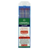 LONGWELL ลวดเชื่อมทังสเตน สีแดง 2.4 mm x 175 mm.