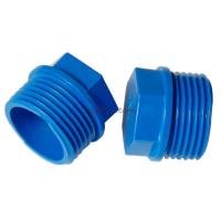 5Pcs 1/2" 3/4" 1" Male Thread PVC Blue Hexagon Plug of Water Supply Pipe Pipe Fittings Accessories