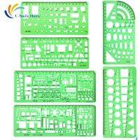 [Old A Hardware] เทมเพลตการวาดภาพอเนกประสงค์สถาปนิก6ชิ้นชุดแผนผังบ้านการออกแบบตกแต่งภายในและการร่างเฟอร์นิเจอร์