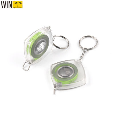 【CW】WINTAPE Mini 2M 80นิ้วเครื่องมือวัดพวงกุญแจเหล็กหดเมตริกไม้บรรทัดเทปวัดก่อสร้างไม้เครื่องมือวัด