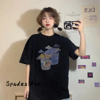 Spades Ace เสื้อครอป เสื้อยืด ชุดเซ็ทผู้หญิง สบาย สบายๆ ทันสมัย ทันสมัย WTX23934I0 39Z230925