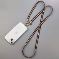 Phone Universal Anti-lost Lanyard Long Carried Shoulder Crossbody Chain Hand-woven Small Fragrance Pendant Mobile Phone Lanyard